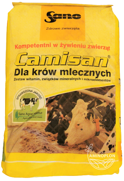 SANO Camisan 25kg – witaminy minerały i mikroelementy dla krów – materiał paszowy