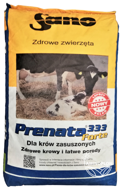 SANO Prenata 333 Forte 25kg – mieszanka mineralna dla krów zasuszonych – materiał paszowy