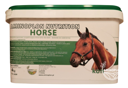 Horse 4kg – mieszanka uzupełniająca w witaminy i minerały dla koni – materiał paszowy