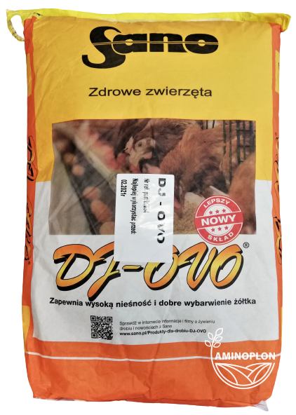 SANO DJ OVO (g) 25kg – mieszanka pełnoporcjowa dla niosek towarowych – materiał paszowy