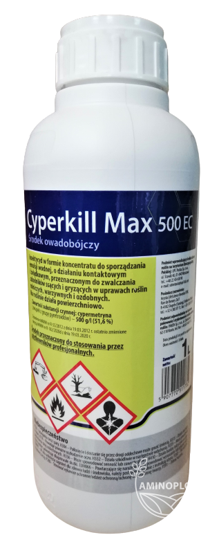 ARYSTA Cyperkill Max (500EC) – środek owadobójczy do zwalczania szkodników ssących i gryzących w roślinach rolniczych, warzywnych i ozdobnych