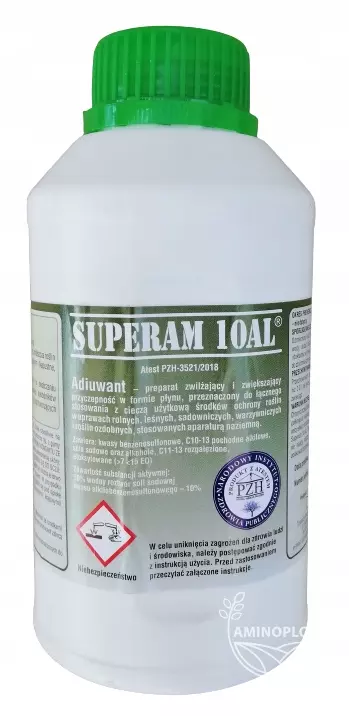 DANMAR Superam (10AL) – adiuwant, zwilżający i zwiększający przyczepność środków ochrony roślin poprawia skuteczność insektycydów