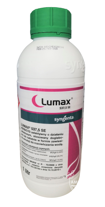 SYNGENTA Lumax (537,5 SE) – przedwschodowe i powschodowe zwalczanie chwastów jednoliściennych oraz dwuliściennych w kukurydzy