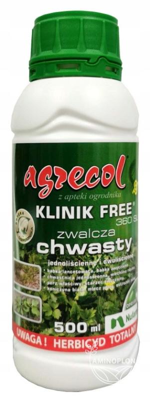 AGRECOL Klinik Free (360SL) – chwasty w zbożach, ścierniskach, nieużytkach rolnych glifosat