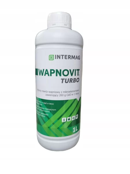 INTERMAG Wapnovit Turbo – Nowoczesny nawóz wapniowy wzbogacony o minerały magnez, bor, miedź, molibden i cynk