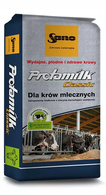 SANO Protamilk Classic 25kg – wysokobiałkowy dodatek, który wspiera wydajność krów mlecznych *mat paszowe*