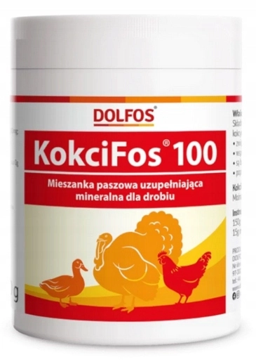 DOLFOS KokciFos – ogranicza namnażanie pierwotniaków wywołujących kokcydiozę oraz zwiększa odporność drobiu i gołębii