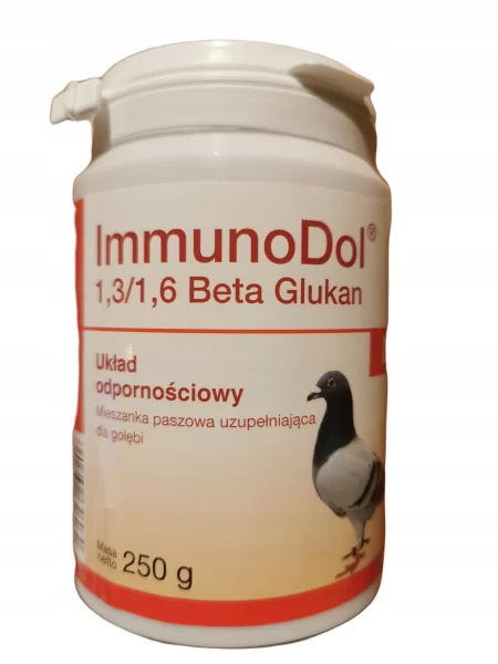 DOLFOS IMMUNODOL – preparat na odpornosc dla golebii Beta Glukan + Jeżówka + Czarnuszka